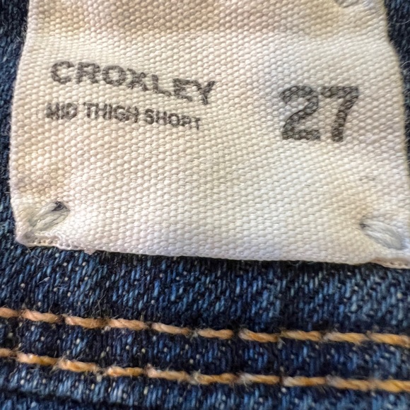 Hudson Dark Blue Denim Shorts 27 Mid Thigh Short - Picture 3 of 7